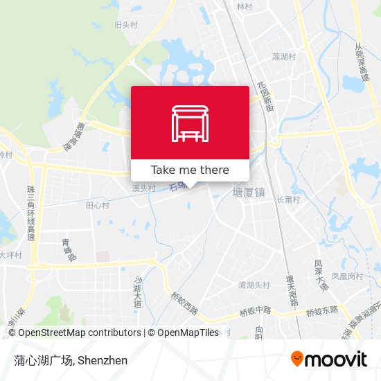 蒲心湖广场 map