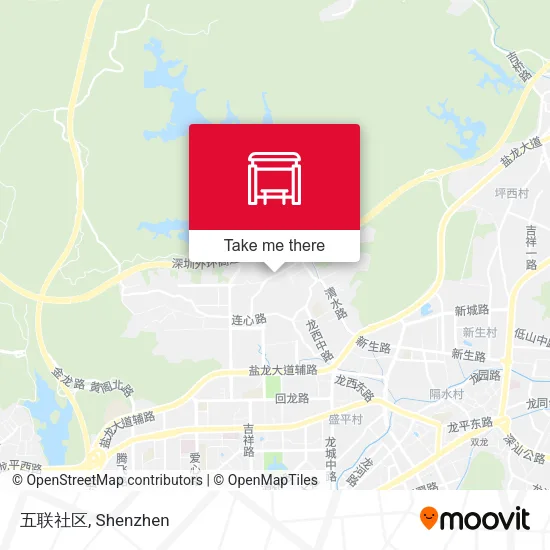 五联社区 map