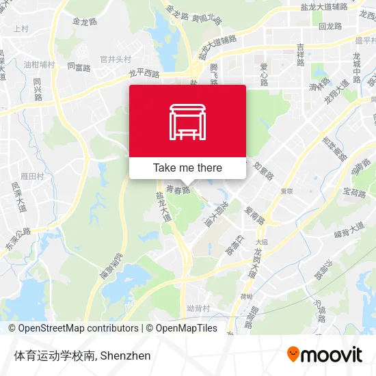 体育运动学校南 map