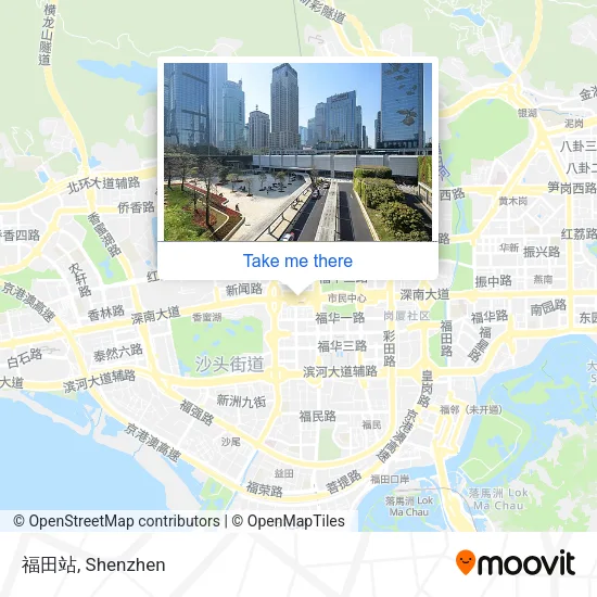 福田站 map
