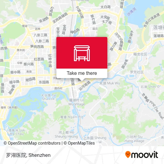 罗湖医院 map