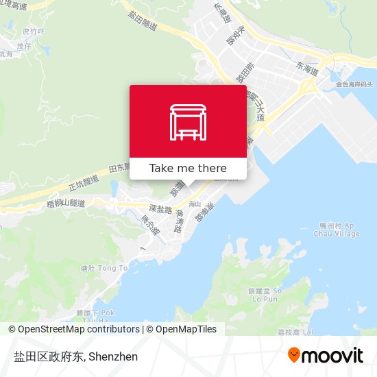 盐田区政府东 map