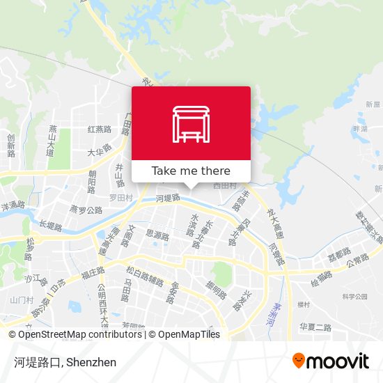 河堤路口 map