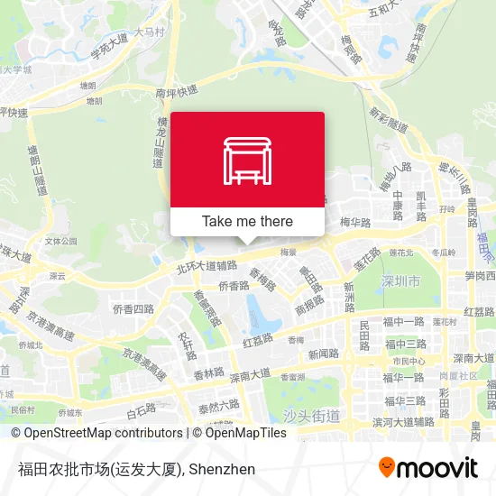 福田农批市场(运发大厦) map