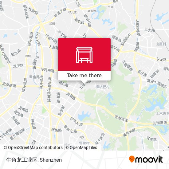 牛角龙工业区 map