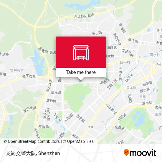 龙岗交警大队 map