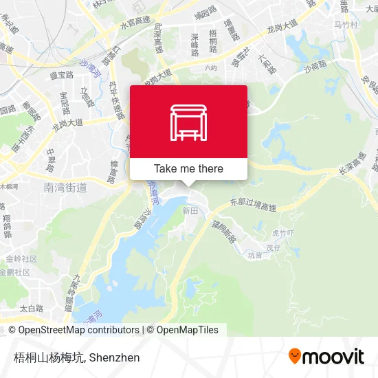 梧桐山杨梅坑 map