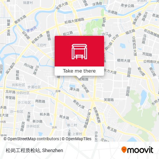 松岗工程质检站 map