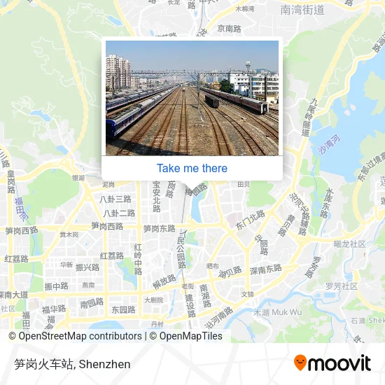 笋岗火车站 map