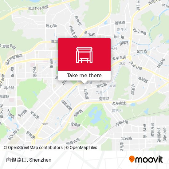 向银路口 map