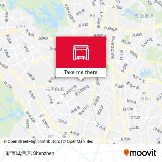 新宝城酒店 map