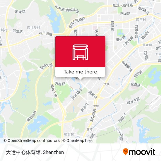 大运中心体育馆 map