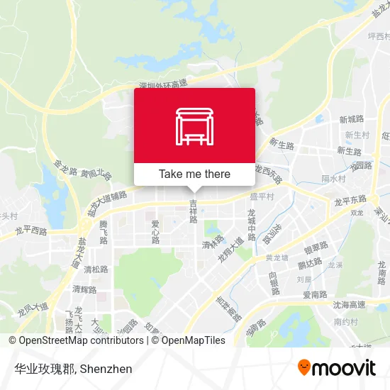 华业玫瑰郡 map