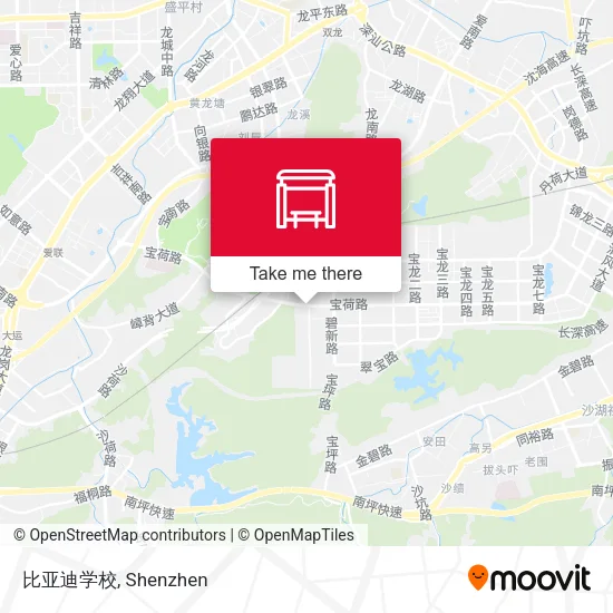 比亚迪学校 map
