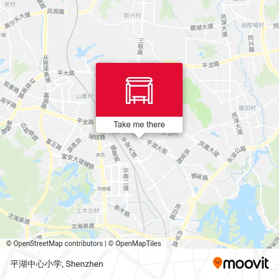 平湖中心小学 map