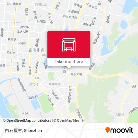 白石厦村 map