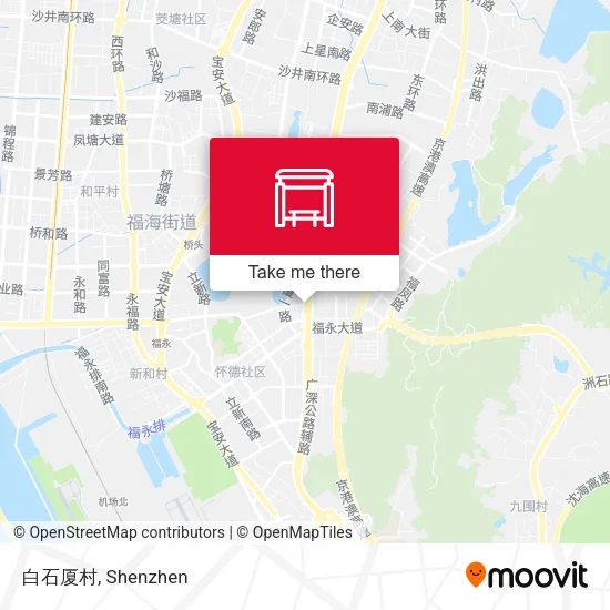 白石厦村 map