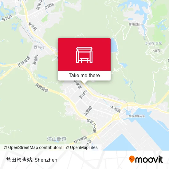 盐田检查站 map