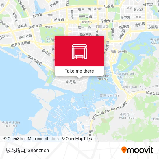绒花路口 map