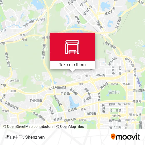 梅山中学 map