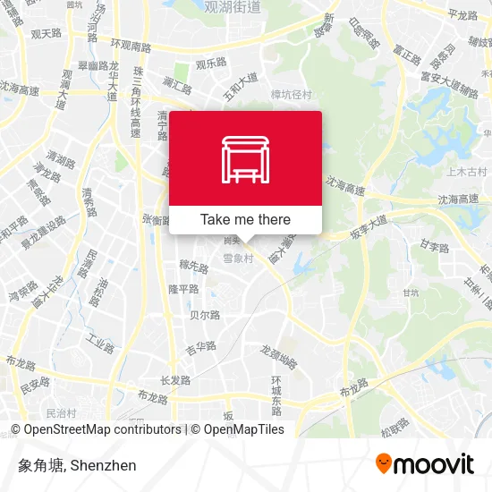 象角塘 map