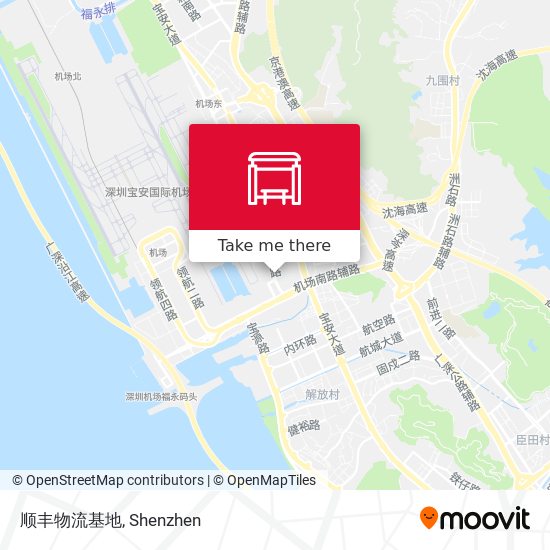 顺丰物流基地 map