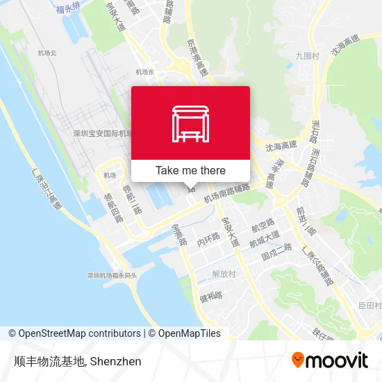 顺丰物流基地 map