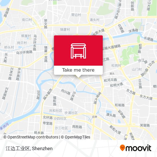 江边工业区 map