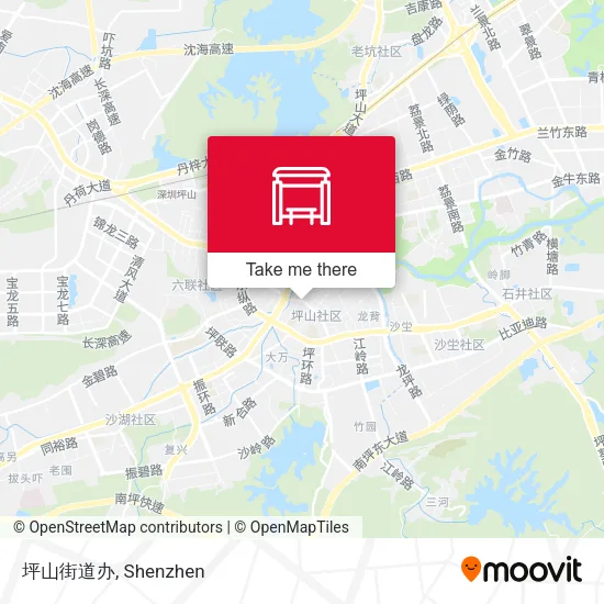 坪山街道办 map