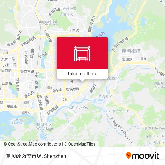 黄贝岭肉菜市场 map