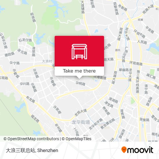 大浪三联总站 map
