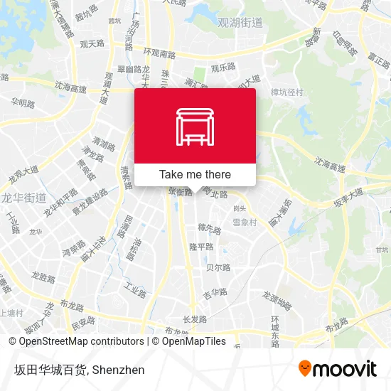 坂田华城百货 map