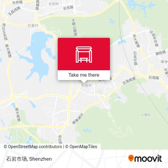 石岩市场 map
