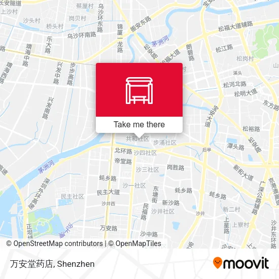 万安堂药店 map