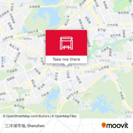 三洋湖市场 map