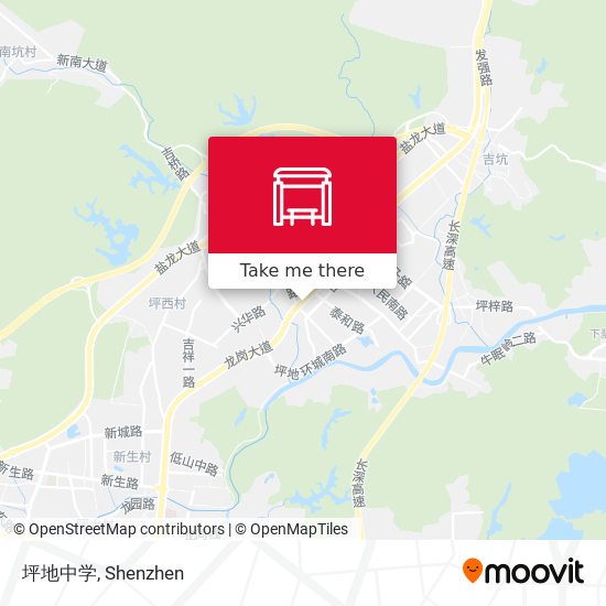 坪地中学 map