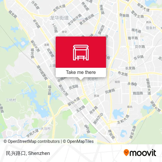 民兴路口 map