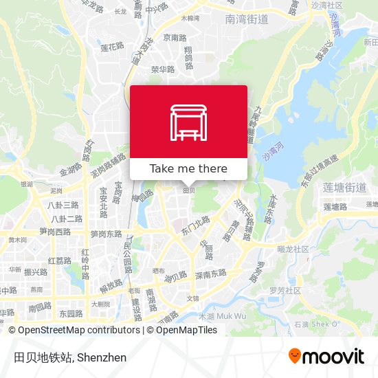 田贝地铁站 map
