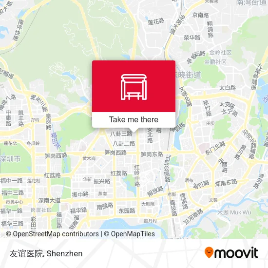 友谊医院 map