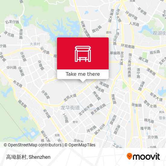 高坳新村 map