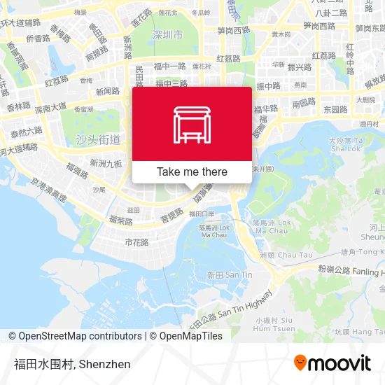 福田水围村 map