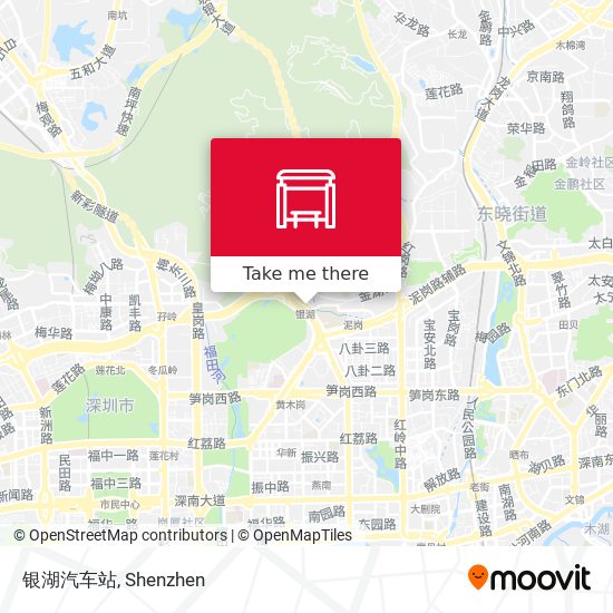 银湖汽车站 map