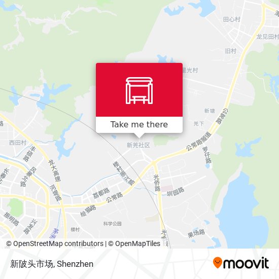 新陂头市场 map