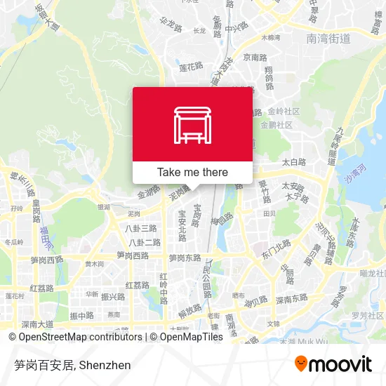 笋岗百安居 map