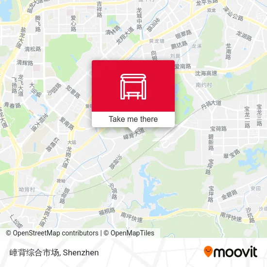 嶂背综合市场 map