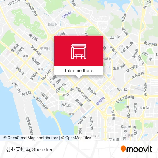 创业天虹南 map