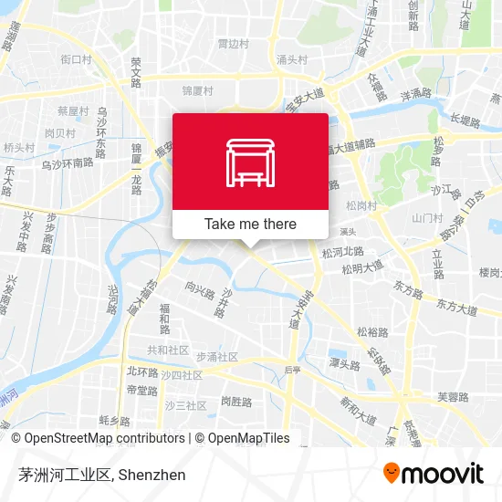 茅洲河工业区 map