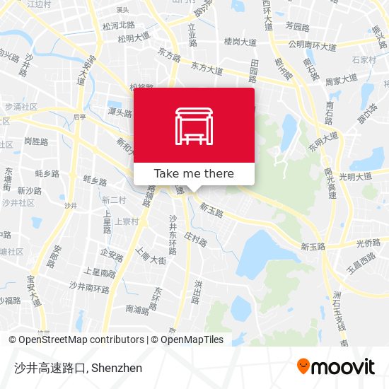 沙井高速路口 map