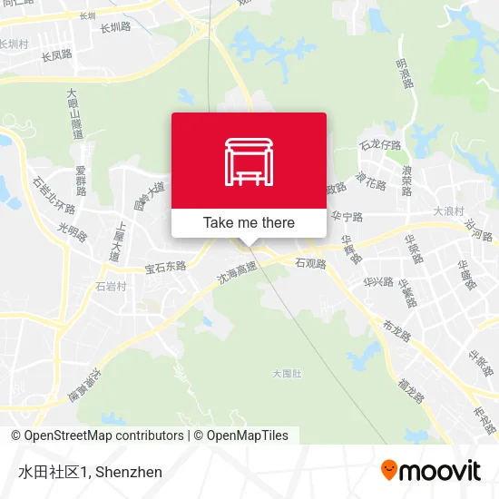 水田社区1 map