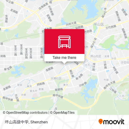 坪山高级中学 map